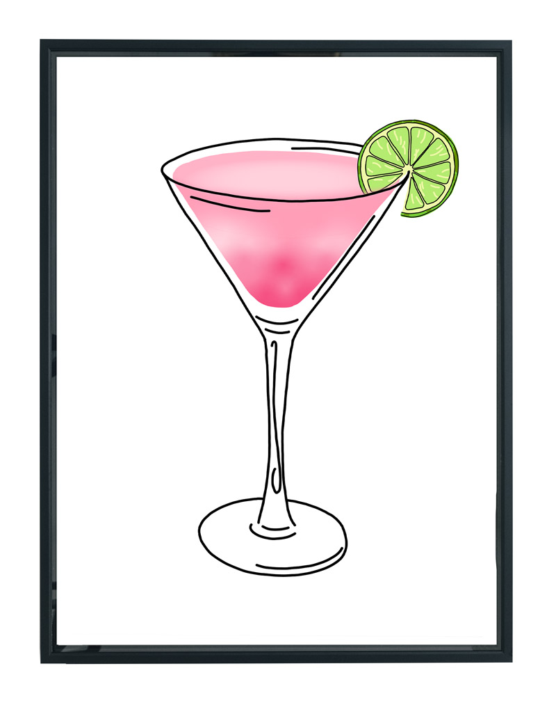 Cosmopolitan cocktail poster 4