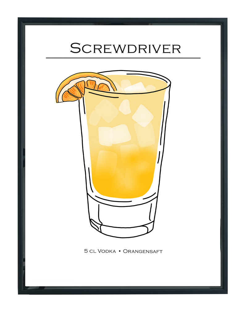 Screwdriver Cocktail poster 1