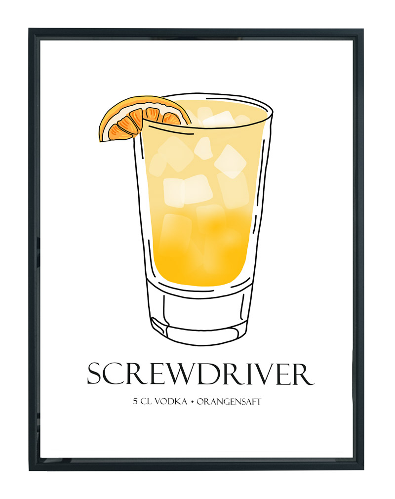 Screwdriver Cocktail poster 2
