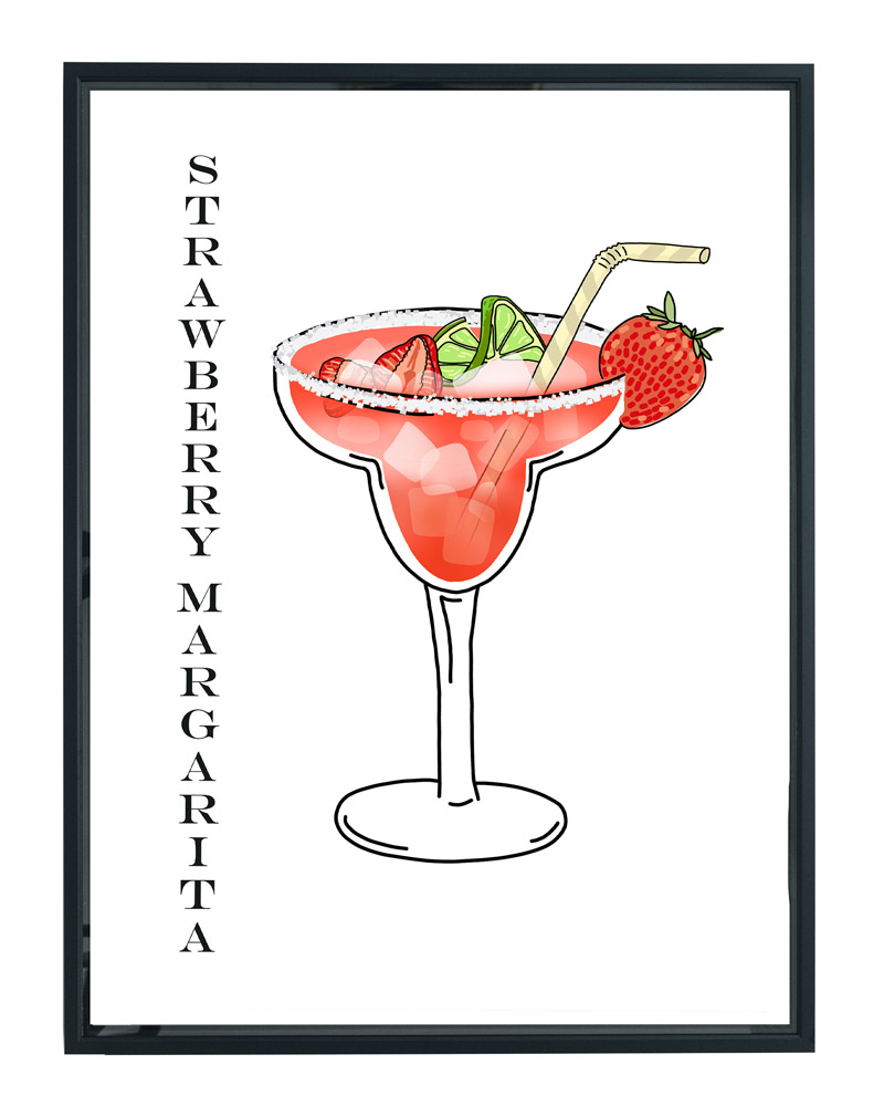 Strawberry margarita poster 5