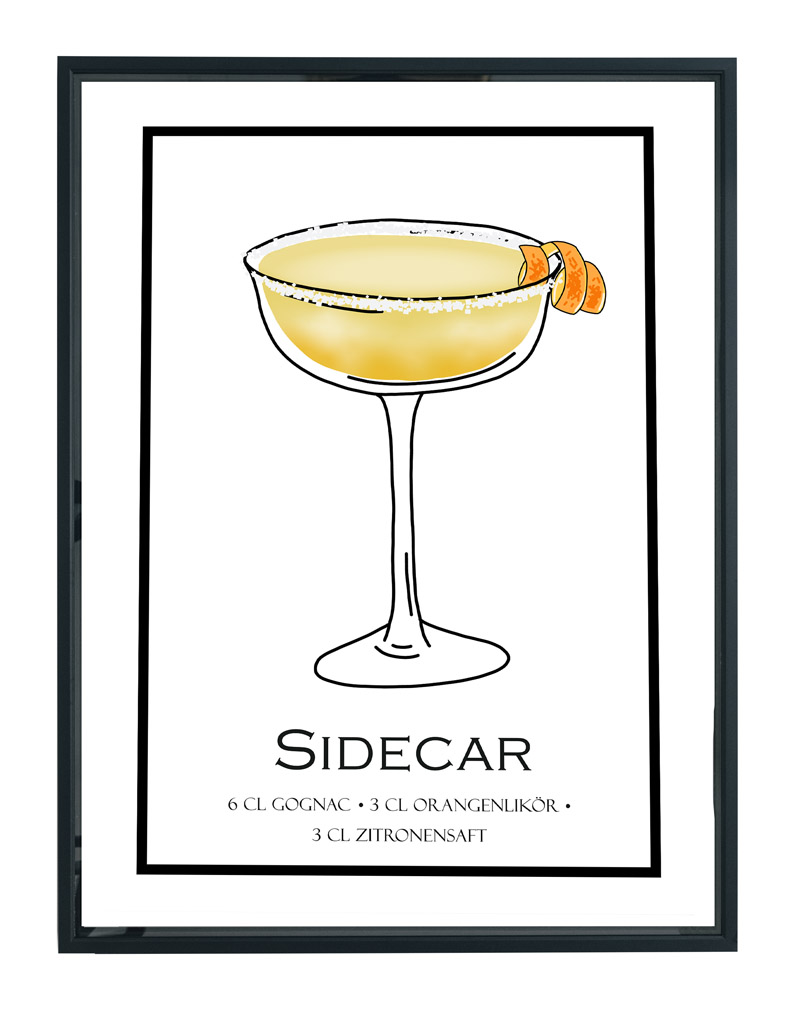 sidecar cocktail poster 3