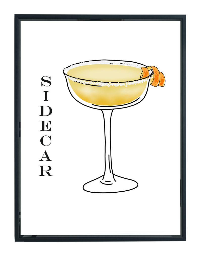 sidecar cocktail poster 5